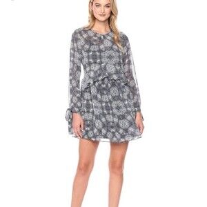 Sam Edelman Blue Snakeskin Printed Dress NWT Size 8